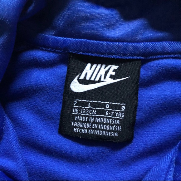 Kids 6-7 Y boys Nike track jacket royal blue - Picture 5 of 5
